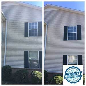 Image: Before & After Multi-Family Unit Power Washing Services by Priority Exterior Cleaning, LLC.